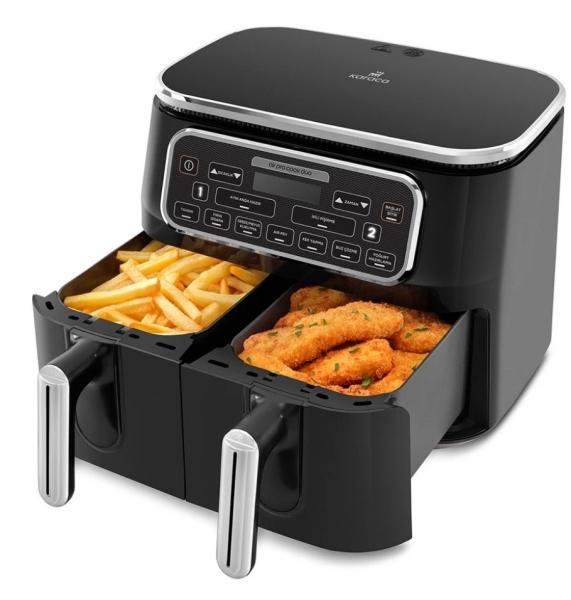 Karaca Air Pro Cook Duo Tandır XXXL 8 L Air Fryer Fritöz (Siyah / Gümüş)