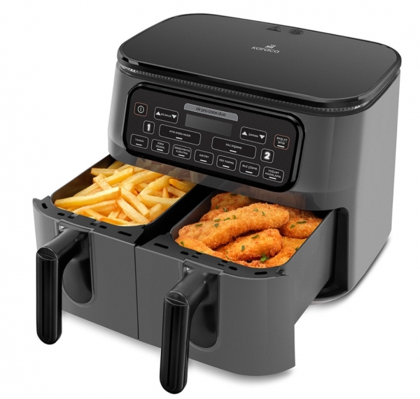 Karaca Air Pro Cook Duo Tandır XXXL 8 L Air Fryer Fritöz (Gri / Siyah)