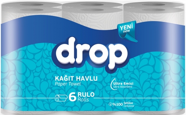 Drop Kağıt Havlu 6 Rulo