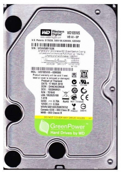 WD WD10EVVS HDD