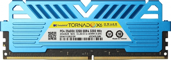 TwinMOS TornadoX6 16 GB 3200 MT