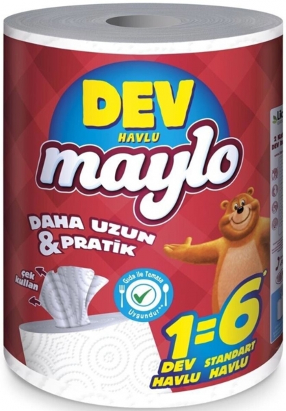 Maylo Dev Rulo 1=6 Kağıt Havlu