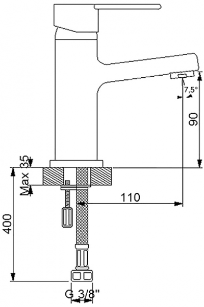 Newarc Domino 971521 Lavabo Bataryası