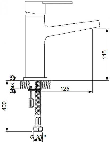 Newarc Premium 832525 Lavabo Bataryası