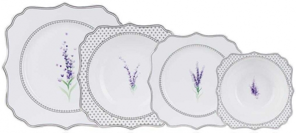 Acar Love Garden 24 Parça Yemek Takımı