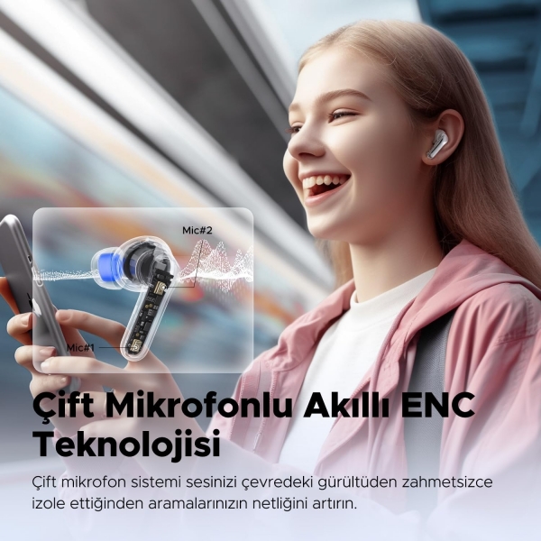 Soundpeats Clear Tam Kablosuz Kulaklık