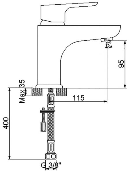Newarc Loft 921521W Lavabo Bataryası