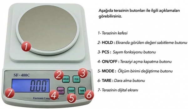 Danla SF-400C Plus Mutfak Terazisi