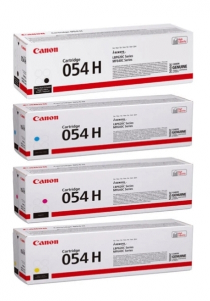 Canon CRG-054H Toner (Siyah / Sarı / Mavi / Kırmızı)