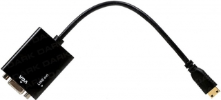 Dark AHDMINIXVGA Mini HDMI to VGA Dönüştürücü
