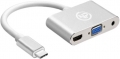 NPO TC203 Type-C to HDMI VGA 3.5mm resim