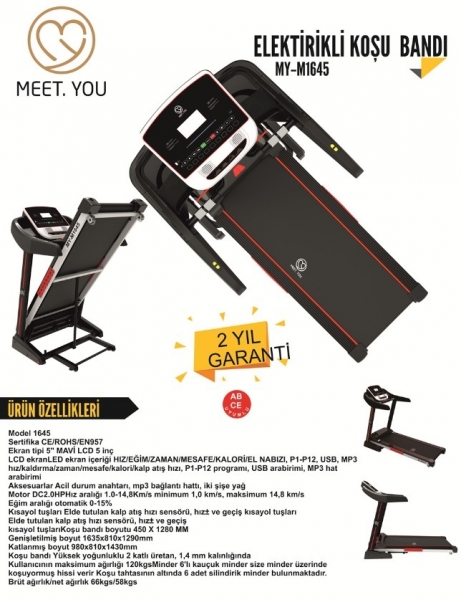 Meet.You MY-M1645 Koşu Bandı
