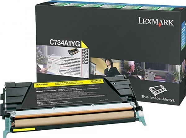 Lexmark C734A1YG Toner (Sarı)