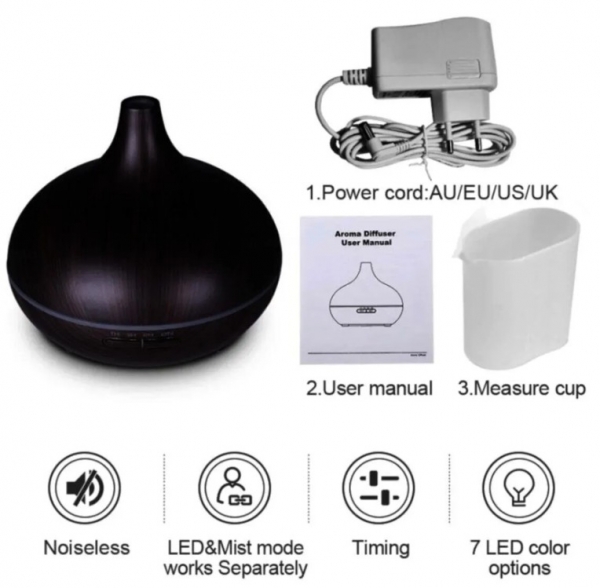 Rowen Wood Aroma Diffuser 550 ml Hava Nemlendirici