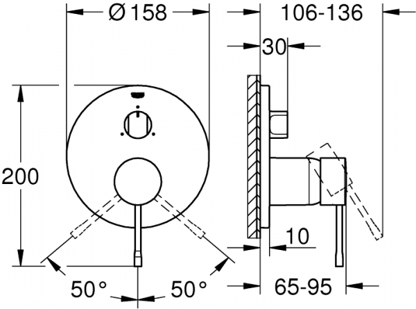 Grohe 24092BE1 Banyo Bataryası