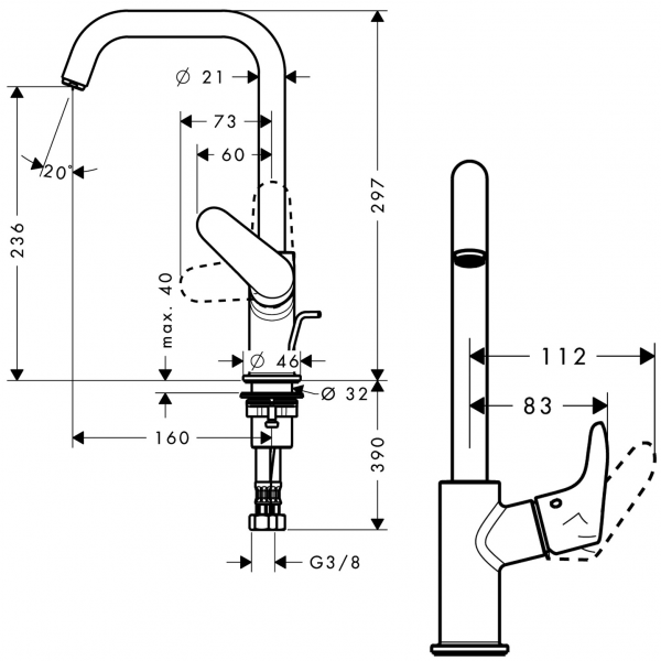 Hansgrohe Focus 31609000 Lavabo Bataryası