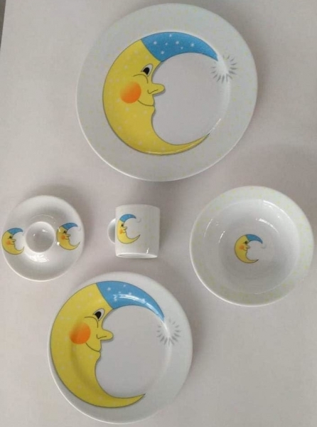 Kütahya Porselen Ay 5 Parça Yemek Takımı