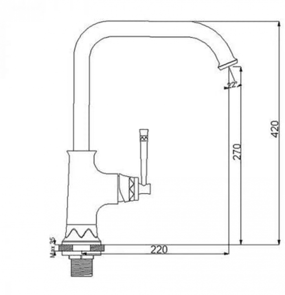 Newarc Pera 961535 Lavabo Bataryası