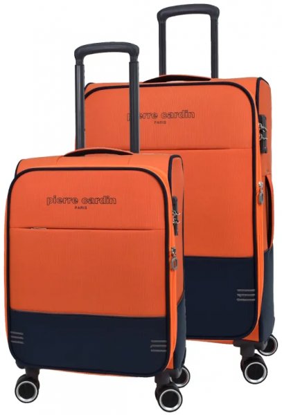 Pierre Cardin PC8200 Ultra Light Hafif Lüx Kumaş Büyük ve Kabin Boy 2'li Valiz Seti