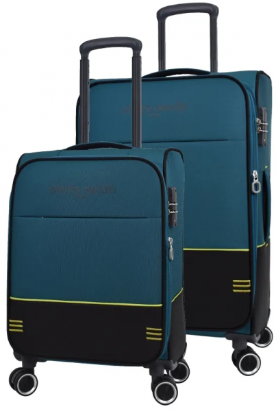 Pierre Cardin PC8200 Ultra Light Hafif Lüx Kumaş Büyük ve Kabin Boy 2'li Valiz Seti