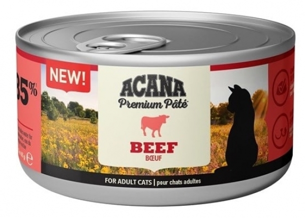 Acana Premium Pate Sığır Etli Yetişkin 85 gr Kedi Maması