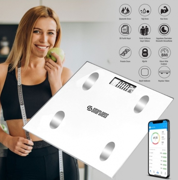 Smartness 1072 Dijital Banyo Tartısı