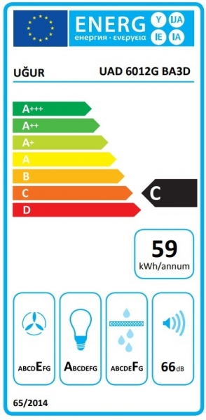 Uğur UAD 6012G BA3D Davlumbaz