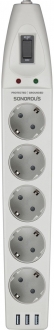 Sonorous SP-05 3 USB Akım Korumalı Priz