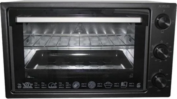 Alveus 36 Lt Siyah Mini Fırın