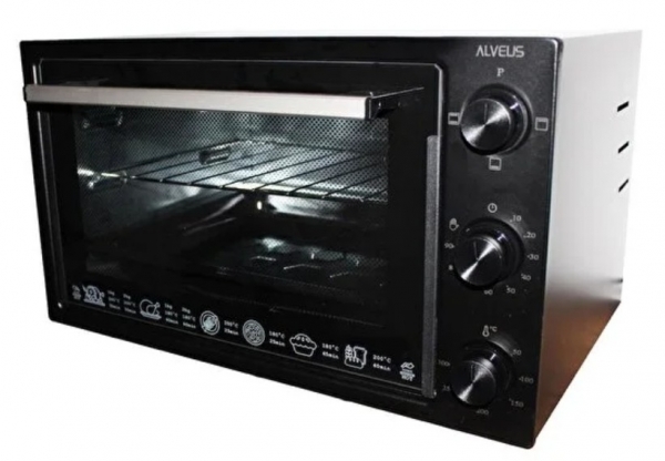 Alveus 36 Lt Siyah Mini Fırın