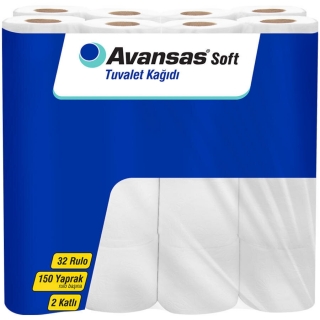 Avansas Soft Tuvalet Kağıdı 32 Rulo