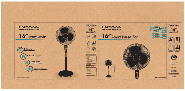 Rowell RW-12600 Ayaklı Vantilatör