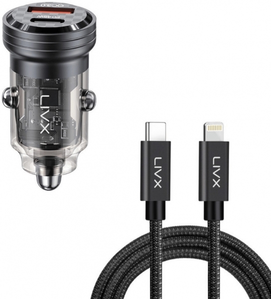 Livx Transparent 45W Şarj Aleti