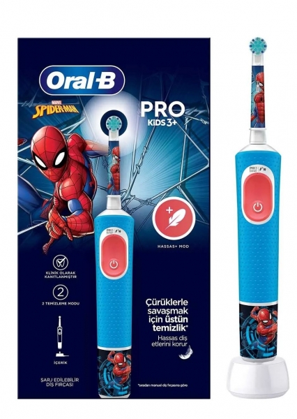 Oral-B Vitality Pro Spiderman Şarjlı Diş Fırçası