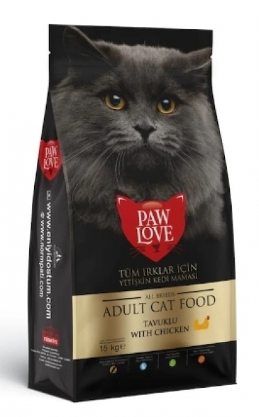 Paw Love Tavuklu Yetişkin 15 kg Kedi Maması