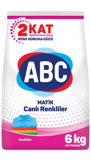 ABC Matik Canlı Renkliler Toz Çamaşır Deterjanı 6 Kg