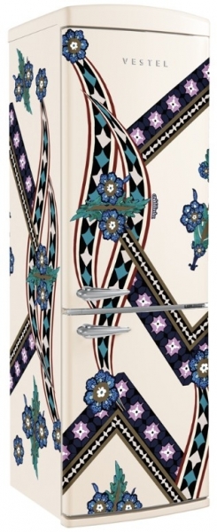 Vestel x Aslı Filinta Retro NFK37211 Bej Saz Buzdolabı
