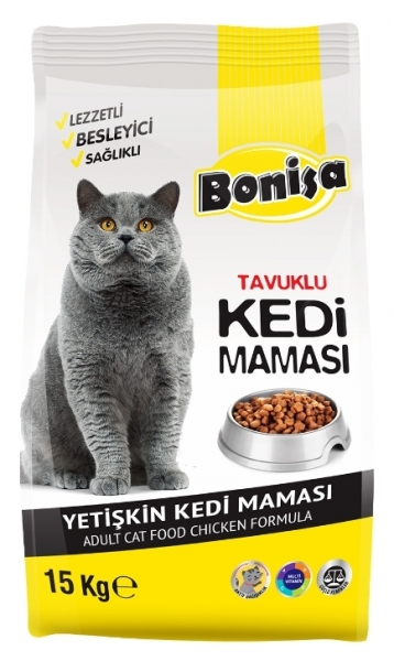Bonisa Tavuklu 15 kg Kedi Maması