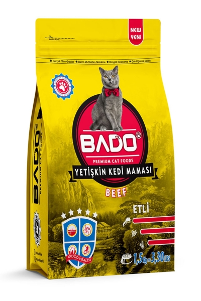 Bado Etli Yetişkin 1.5 kg Kedi Maması