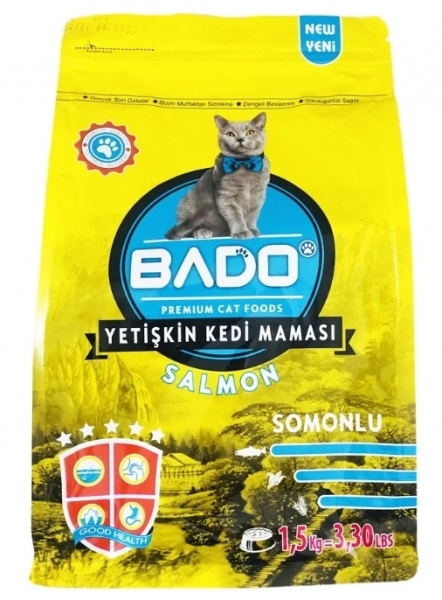 Bado Somonlu Yetişkin 1.5 kg Kedi Maması