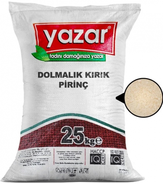 Yazar Dolmalik Kirik Pirinc 25 kg