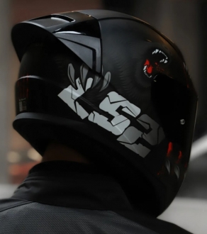 LS2 Rapid 2 Race Clawn Mat Siyah-Gri-Kırmızı