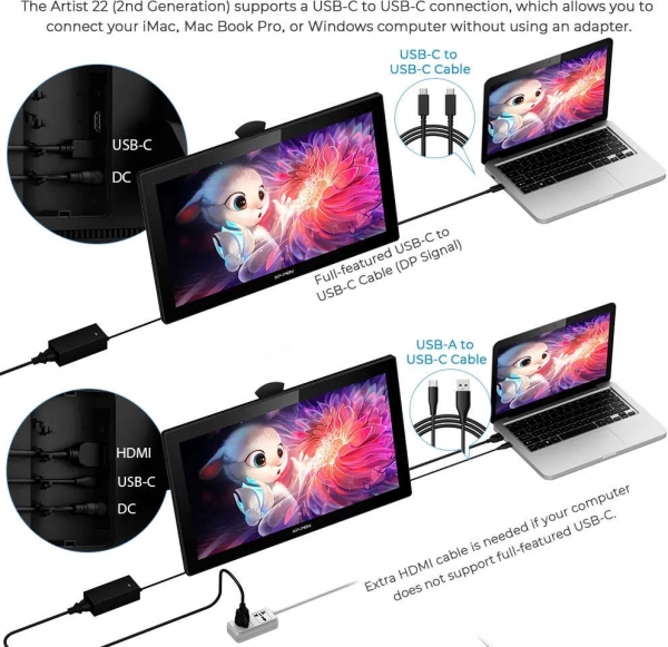 XP-Pen Artist 22 (2 Gen) Grafik Tablet