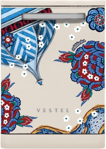 Vestel x Aslı Filinta BM 5001 Retro Bej Çini Bulaşık Makinesi