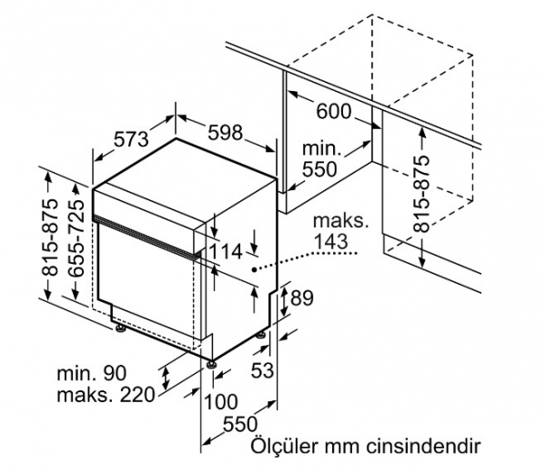 Siemens SN53IS50KT Bulaşık Makinesi