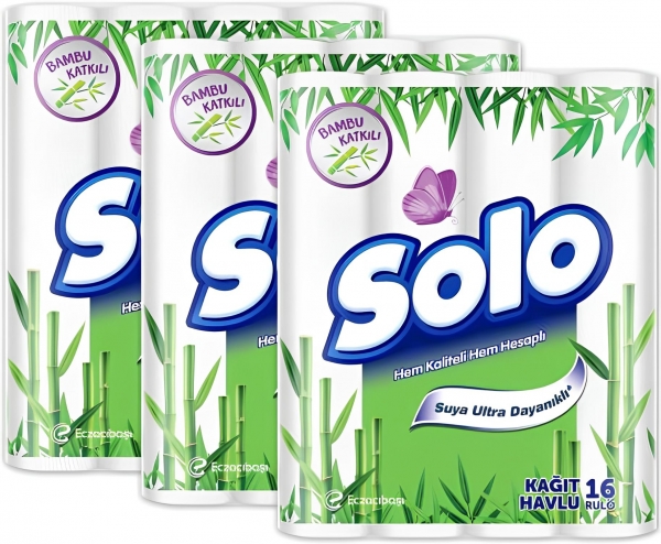Solo Bambu Katkılı Kağıt Havlu 48 Rulo