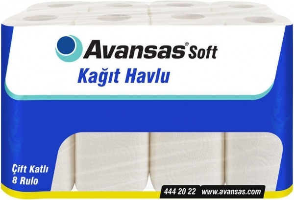 Avansas Kağıt Havlu 8 Rulo