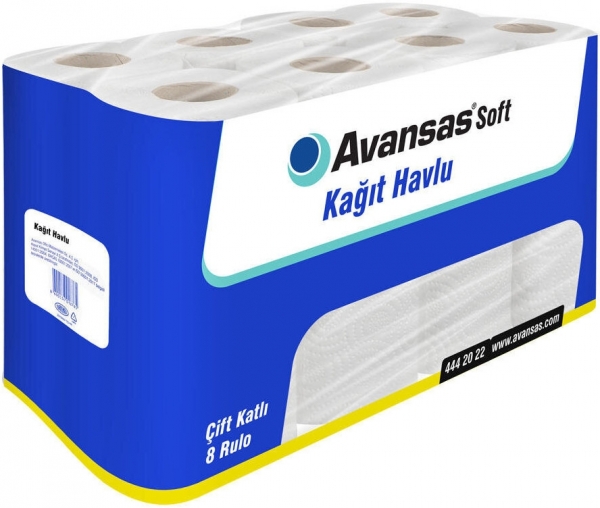 Avansas Kağıt Havlu 8 Rulo