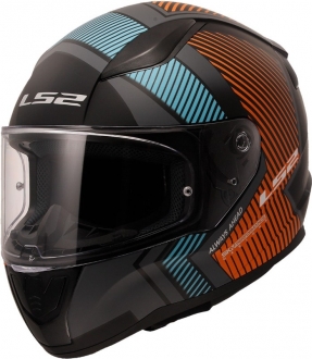 LS2 Rapid 2 Extra Mat Gri-Neon Turuncu
