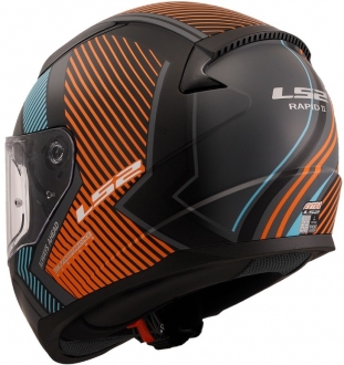 LS2 Rapid 2 Extra Mat Gri-Neon Turuncu
